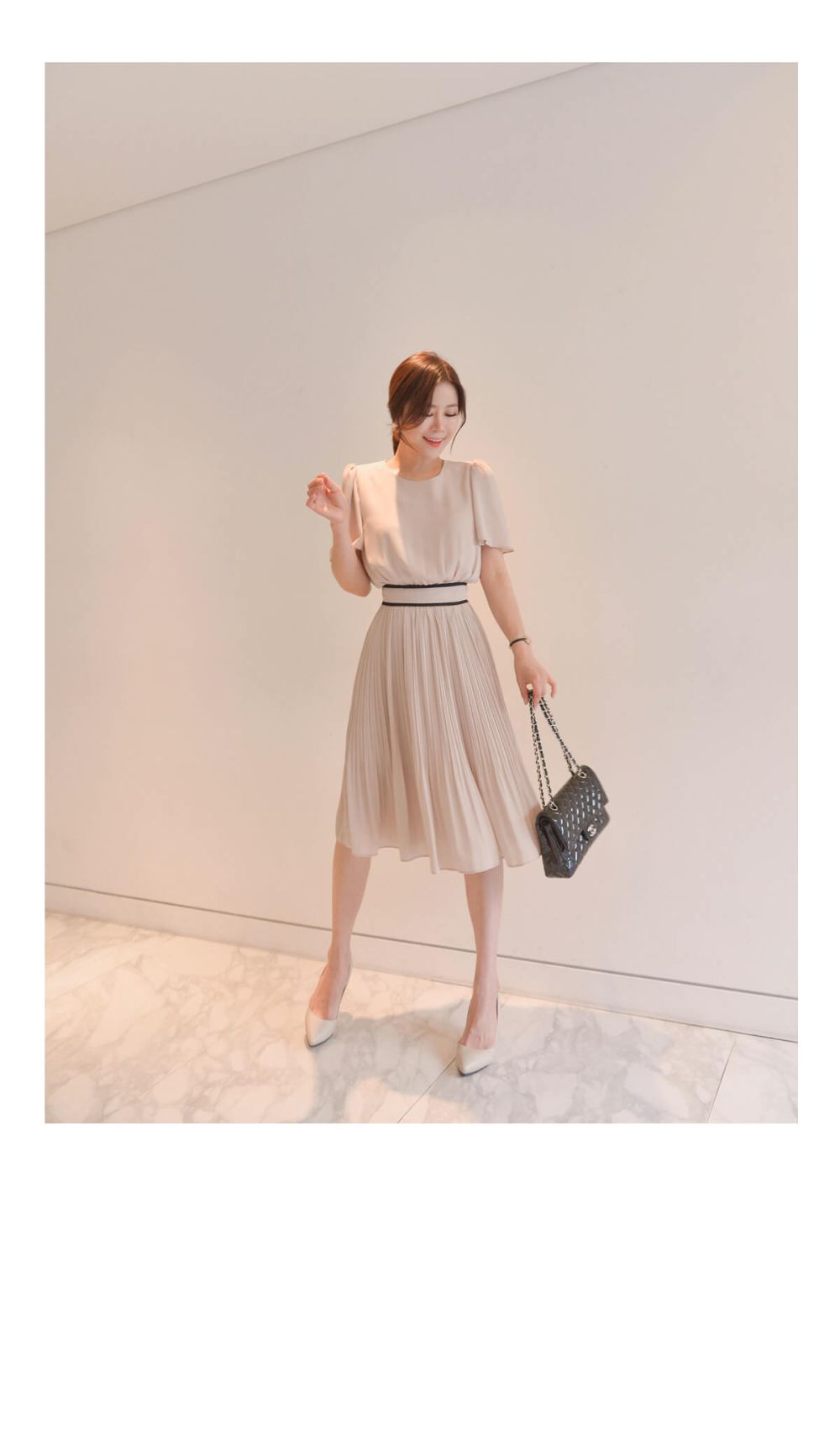 正韓 古典簡單設計連身裙