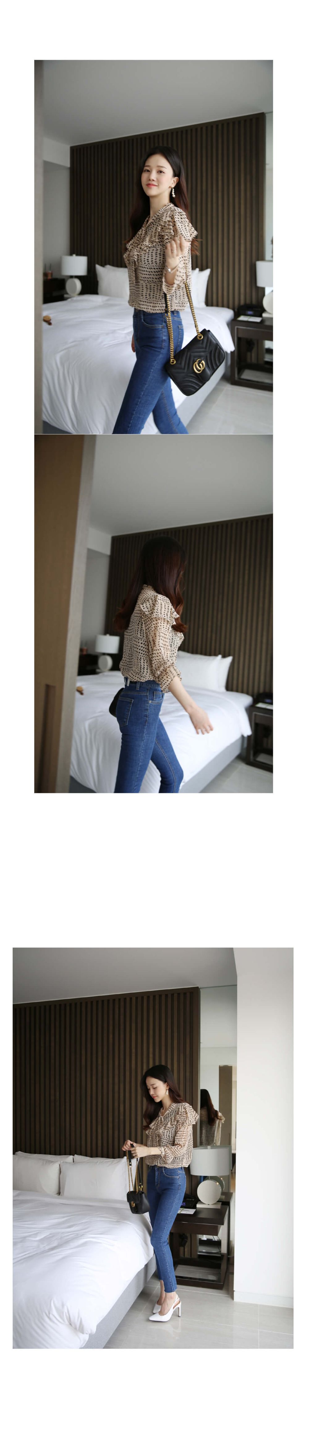 韓國平價服飾 激瘦-5kg 九分牛仔褲
