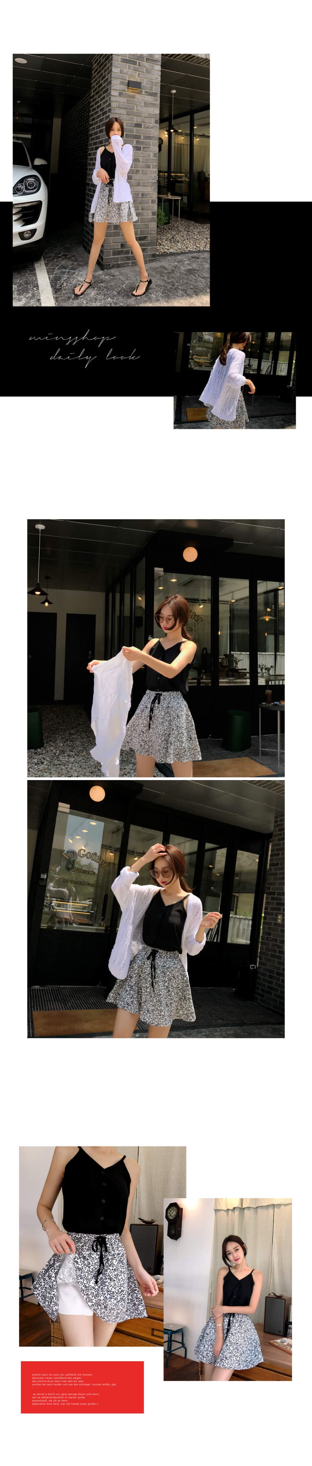 韓國平價服飾 無袖上衣+裙子 